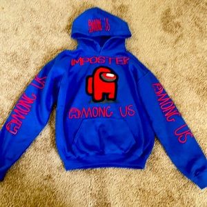 Among us boys/girls blue/red hoodie
